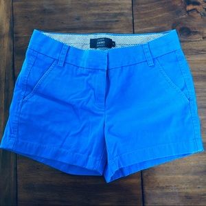 J Crew Chino Bright Royal Blue Shorts